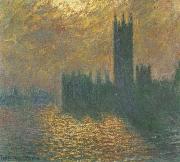 Claude Monet Houses of Parliament,Stormy Sky painting